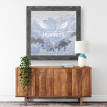 Charlotte Hornets Printed Illusion Frame Black