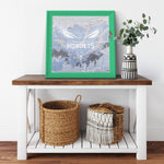Charlotte Hornets Printed Illusion Frame Green