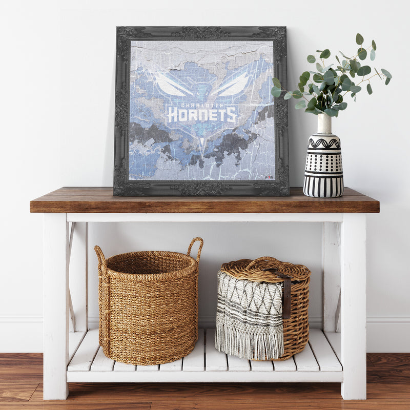 Charlotte Hornets Printed Illusion Frame Black