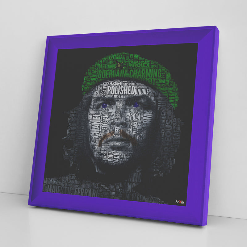 Che Guevara Printed Illusion Frame Purple