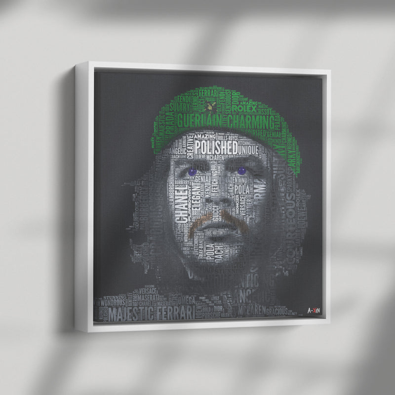Che Guevara Wood Frame