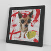 Chic Dog Printed Illusion Frame Black