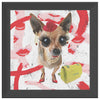 Chic Dog Printed Illusion Frame Black