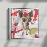 Chic Dog Wood Frame