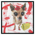 Chic Dog Wood Frame
