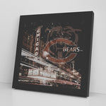 Chicago Bears Printed Illusion Frame Black