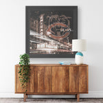 Chicago Bears Printed Illusion Frame Black