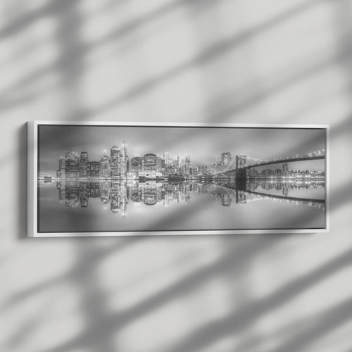 City Night Lights Framed Art