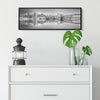 City Night Lights Wood Frame