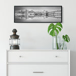 City Night Lights Wood Frame
