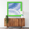 Cold Lines Printed Illusion Frame Green