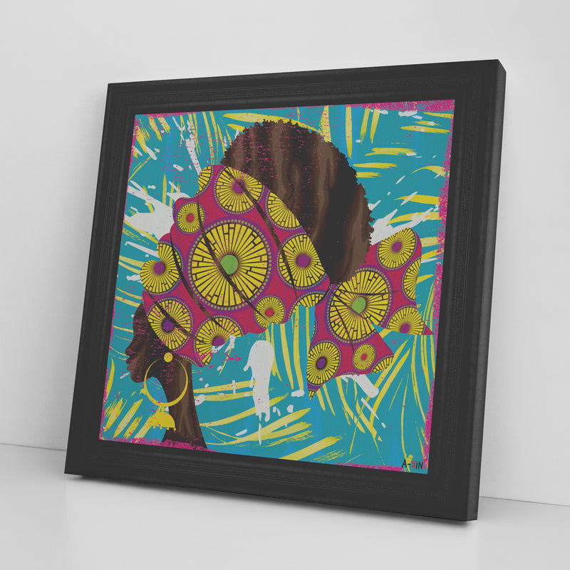 Color And Memories Seven Printed Illusion Frame Black
