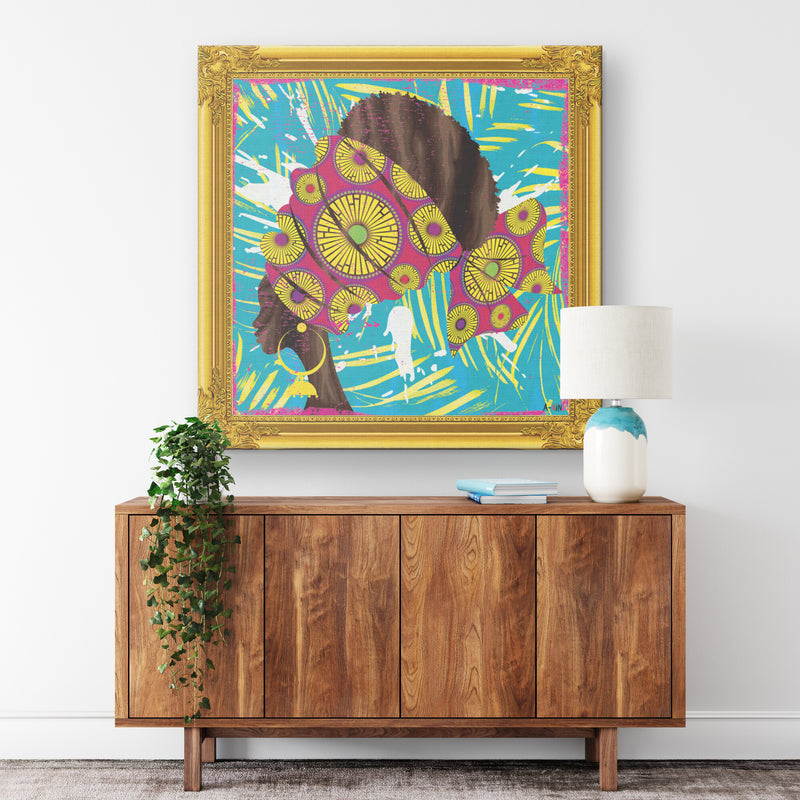 Color And Memories Seven Printed Illusion Frame Gold