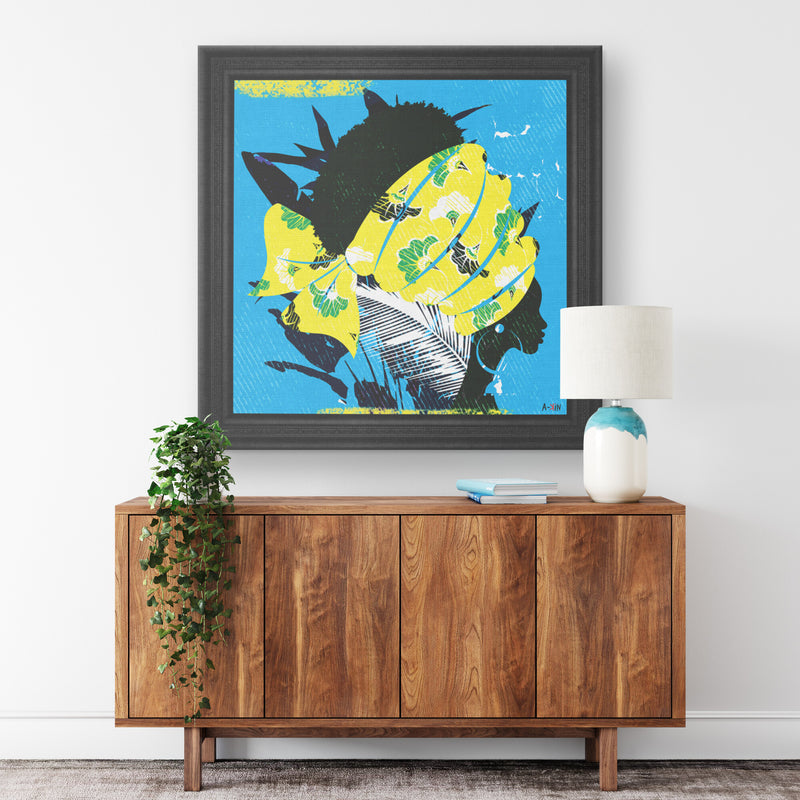 Color And Memories Six Printed Illusion Frame Black