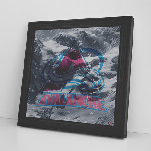 Colorado Avalanche Printed Illusion Frame Black