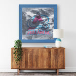 Colorado Avalanche Printed Illusion Frame Blue