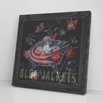 Columbus Blue Jackets Printed Illusion Frame Black