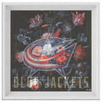 Columbus Blue Jackets Printed Illusion Frame White
