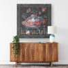 Columbus Blue Jackets Printed Illusion Frame Black