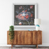 Columbus Blue Jackets Printed Illusion Frame White