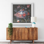 Columbus Blue Jackets Printed Illusion Frame White