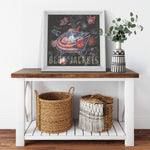 Columbus Blue Jackets Printed Illusion Frame White