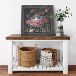 Columbus Blue Jackets Printed Illusion Frame Black