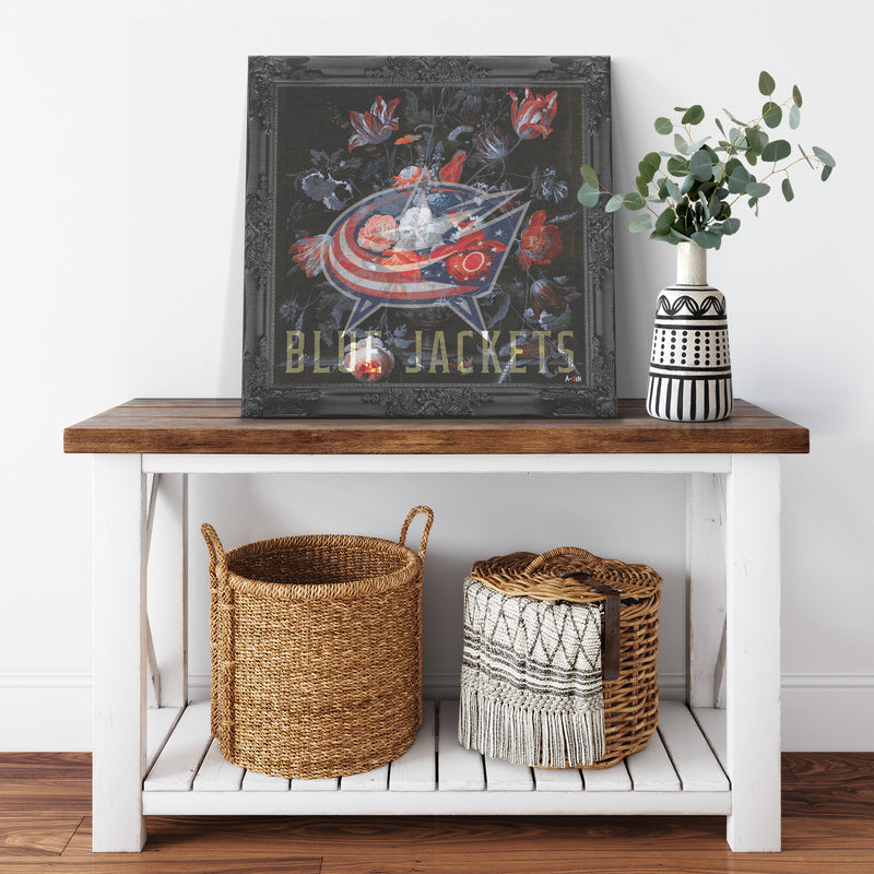 Columbus Blue Jackets Printed Illusion Frame Black