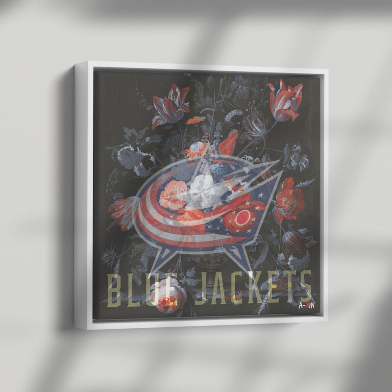 Columbus Blue Jackets Wood Frame