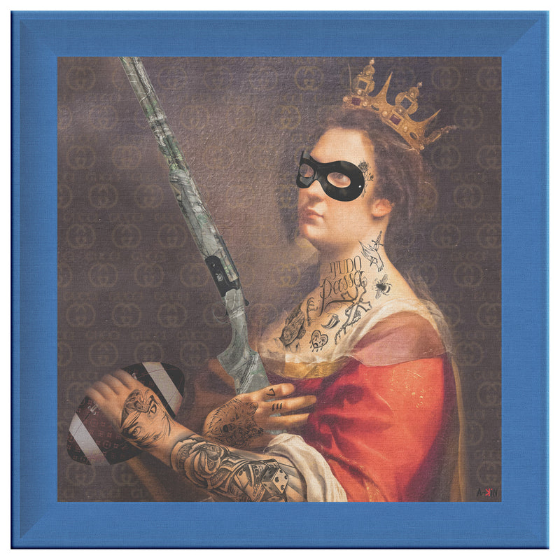 Criminal Printed Illusion Frame Blue