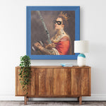 Criminal Printed Illusion Frame Blue