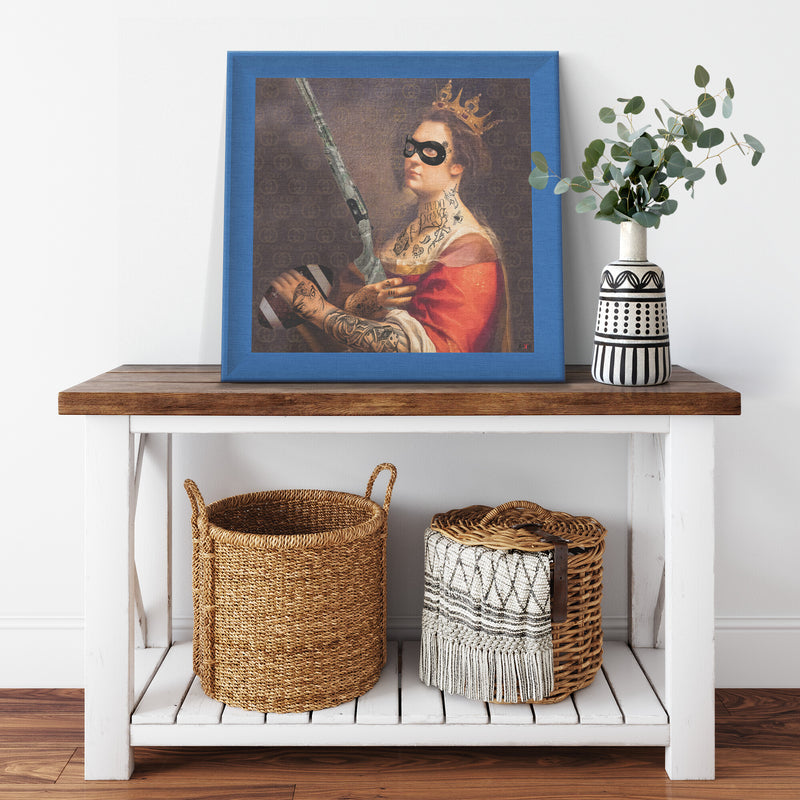 Criminal Printed Illusion Frame Blue