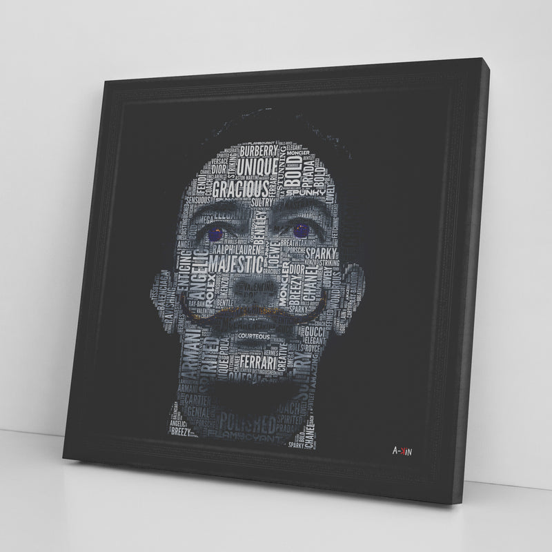 Dali Printed Illusion Frame Black