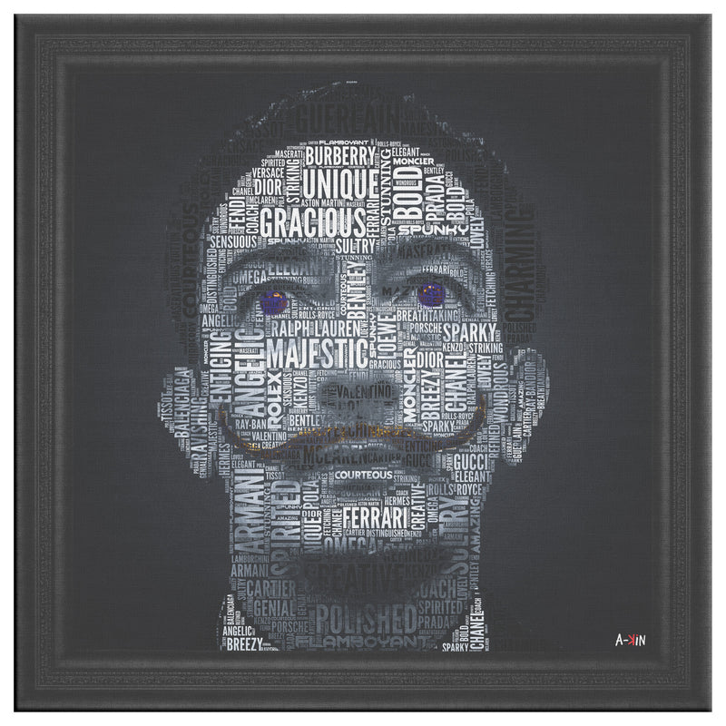 Dali Printed Illusion Frame Black
