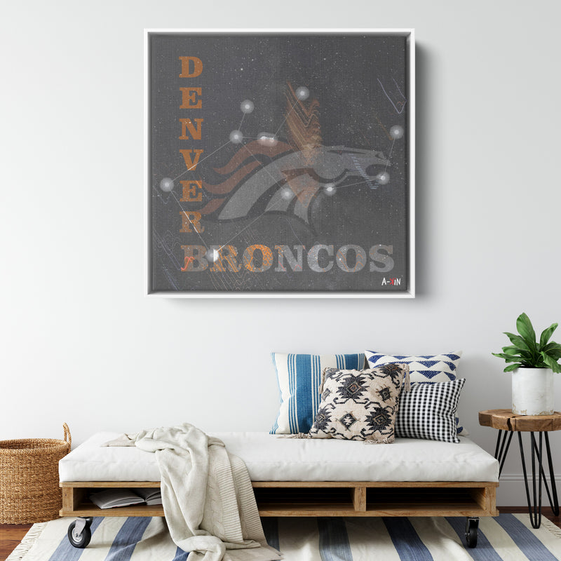 Denver Broncos Wood Frame