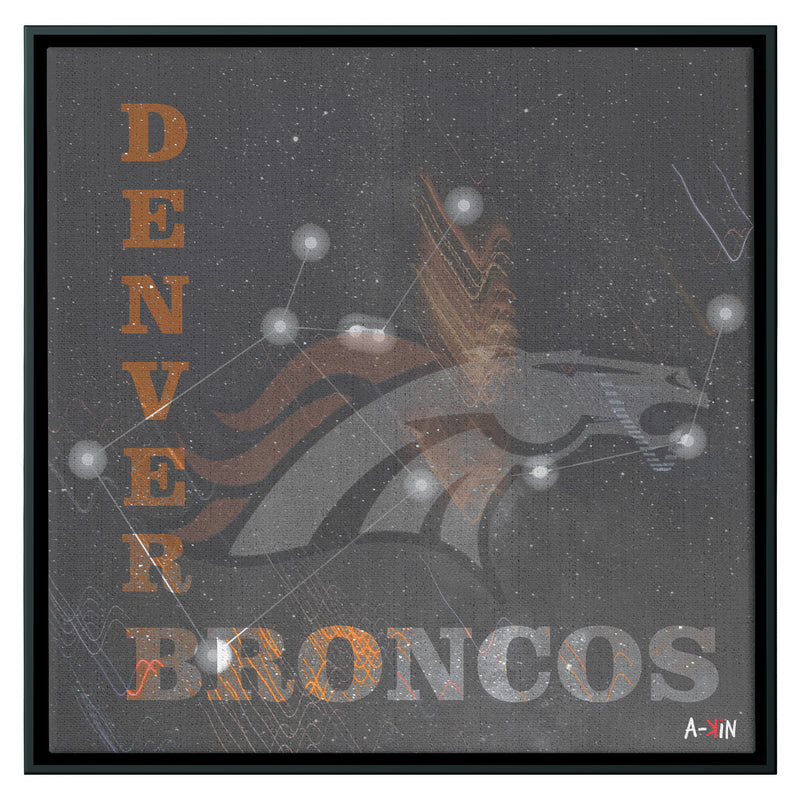 Denver Broncos Wood Frame
