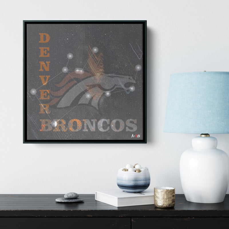 Denver Broncos Wood Frame