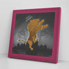 Detroit Lions Printed Illusion Frame Pink