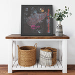 Detroit Red Wings Printed Illusion Frame Black