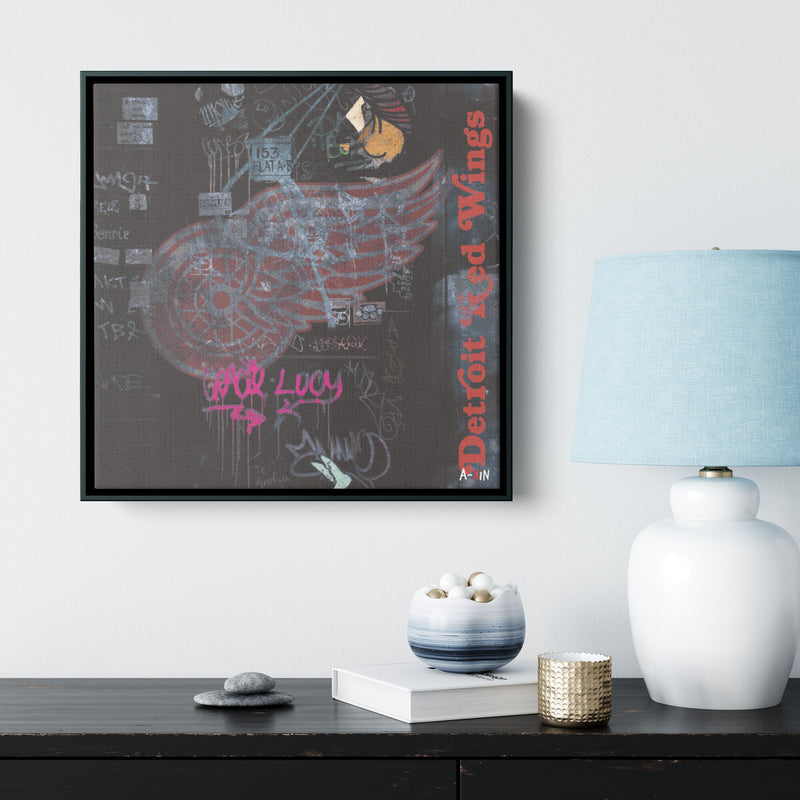 Detroit Red Wings Wood Frame