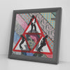 Dont Stop Dance Printed Illusion Frame Gray