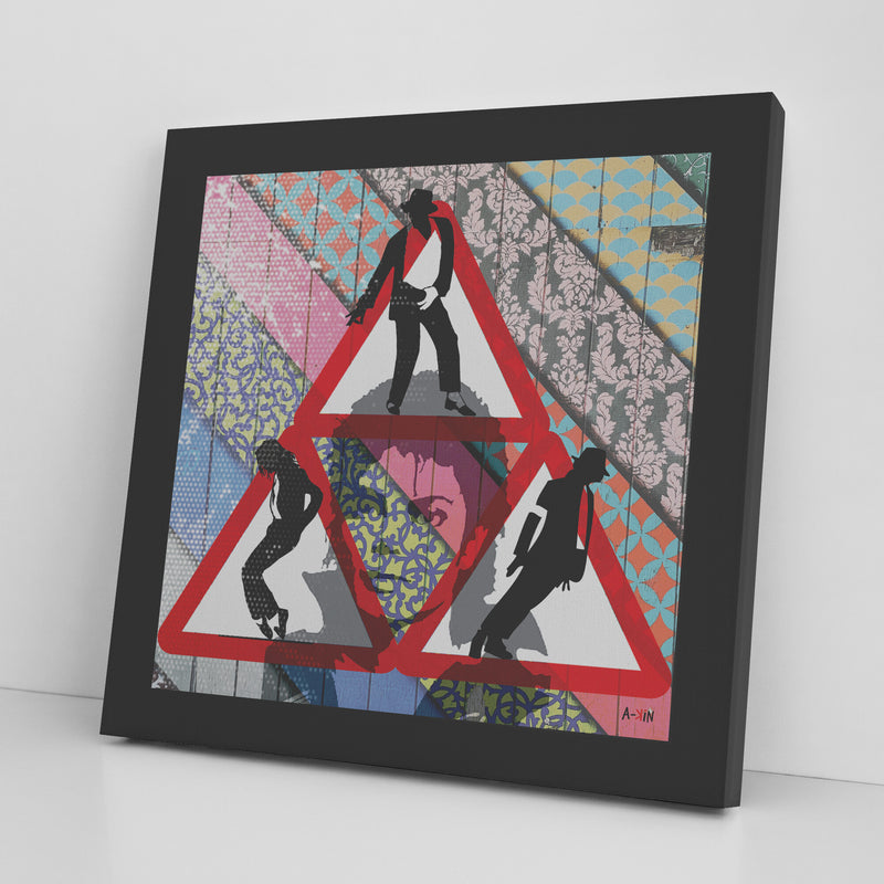 Dont Stop Dance Printed Illusion Frame Black