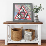 Dont Stop Dance Printed Illusion Frame Gray