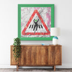 Dont Stop Printed Illusion Frame Green
