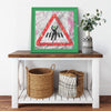 Dont Stop Printed Illusion Frame Green