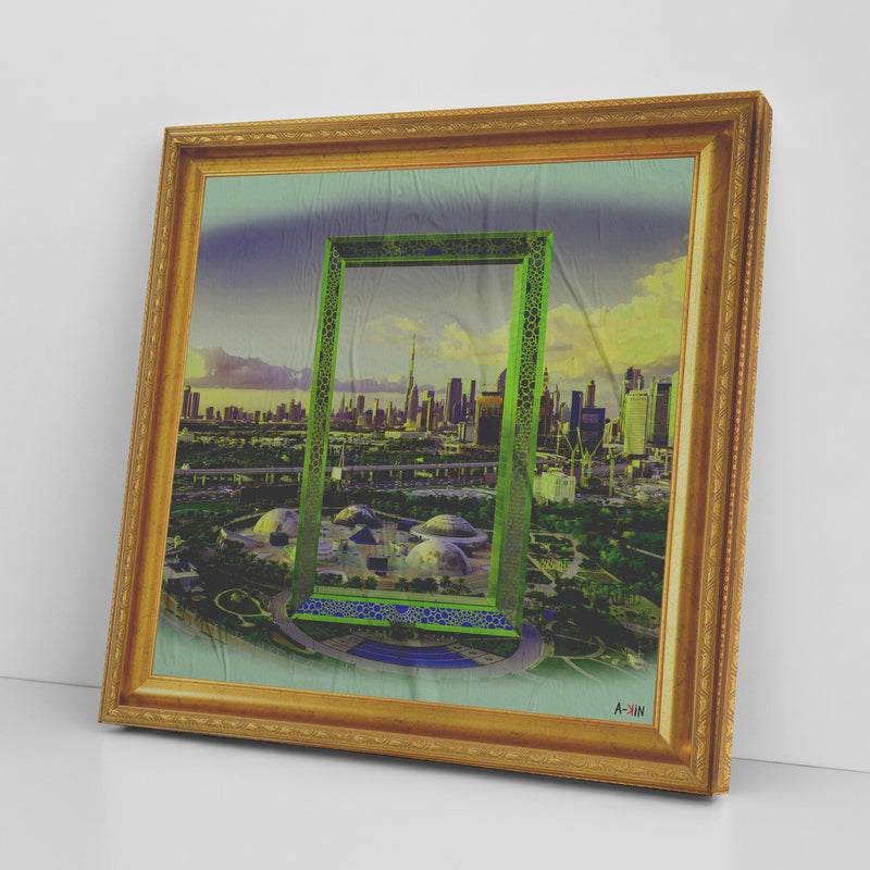 Dubai Frame Printed Illusion Frame Gold