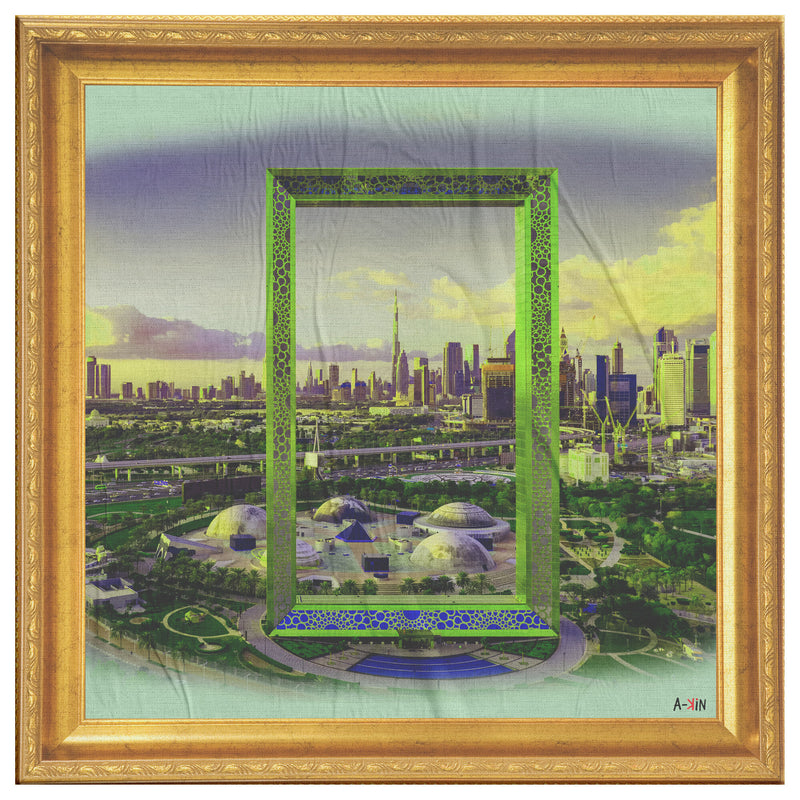 Dubai Frame Printed Illusion Frame Gold