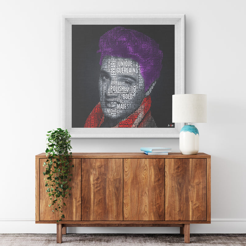 E Presley Printed Illusion Frame White