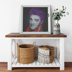 E Presley Printed Illusion Frame White