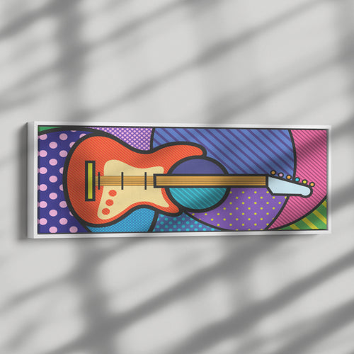 Eletric Guitar Pop Wood Frame